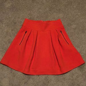 Cute Anthropologie Red Mini Skirt